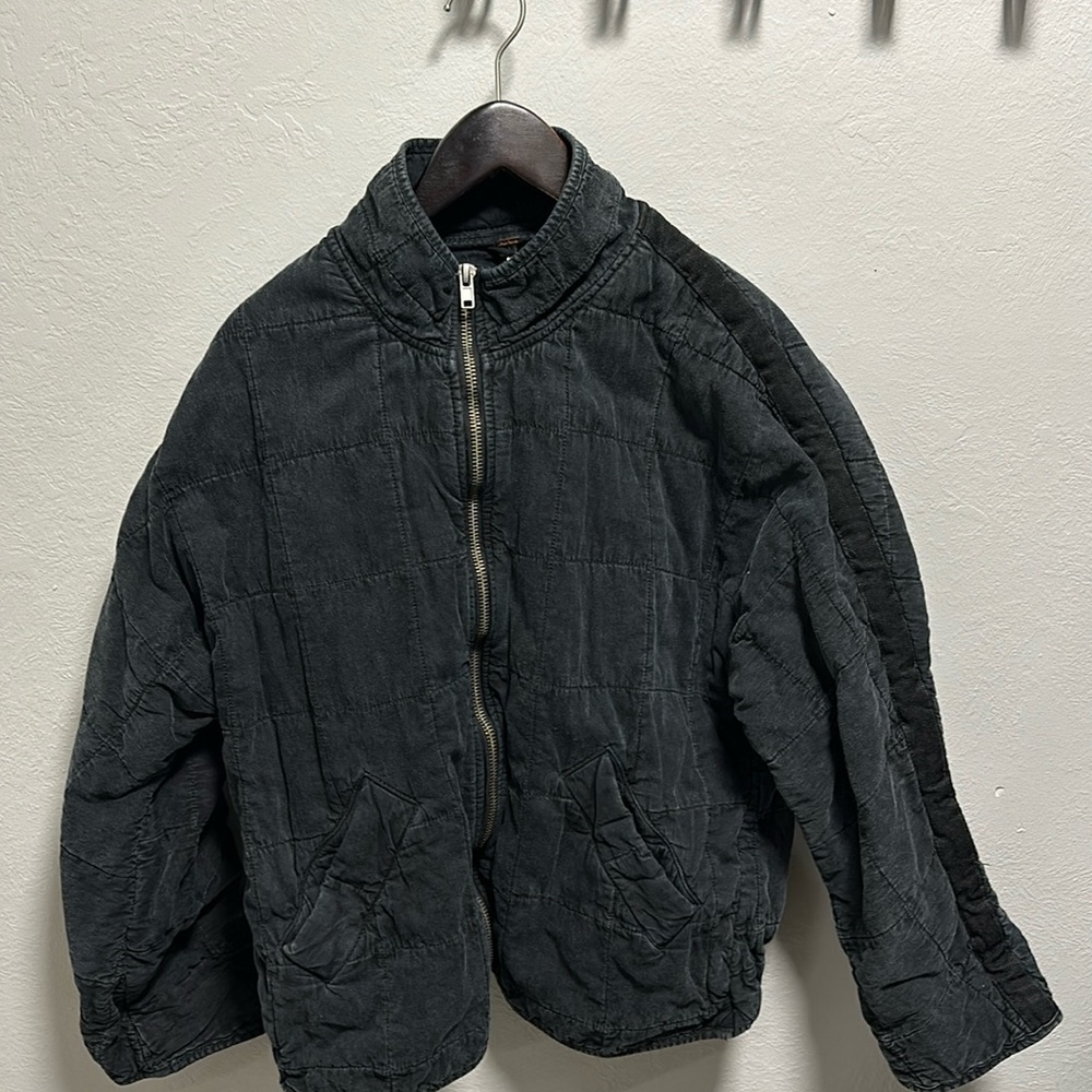Free people denim dolman quilted jean jacket